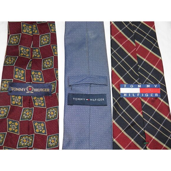 Lot of 5 Mens Neck Ties. Tommy Hilfiger,1  100% Silk , 1 100% cotton - Picture 5 of 7